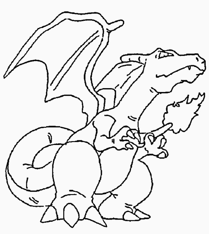 Plansa de colorat cu Pokemon 2 12